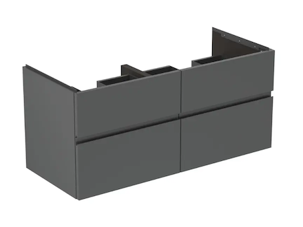 Ideal Standard Finesse - Umyvadlová skříňka, 120x51x55 cm, 4 zásuvky, matný antracit E3399Y2
