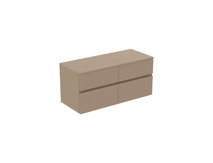 Ideal Standard Finesse - Umyvadlová skříňka, 120x51x56 cm, 4 zásuvky, Matt Greige E3437UP