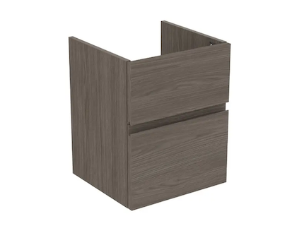 Ideal Standard Finesse - Umyvadlová skříňka, 43x40x54 cm, 2 zásuvky, Dark Elm E3405UR