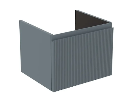 Ideal Standard Finesse - Umyvadlová skříňka, 48x41x37 cm, 1 zásuvka, Ribbed Matt ashblue E3406UQ