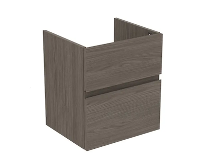 Ideal Standard Finesse - Umyvadlová skříňka, 48x41x54 cm, 2 zásuvky, Dark Elm E3407UR