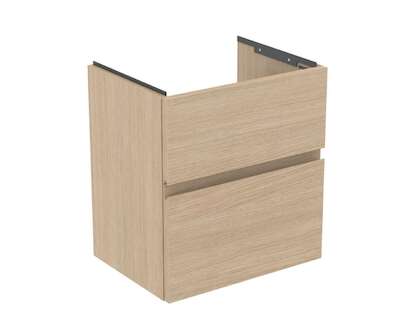 Ideal Standard Finesse - Umyvadlová skříňka, 50x38x55 cm, 2 zásuvky, bílý dub E3378US