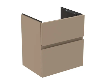 Ideal Standard Finesse - Umyvadlová skříňka, 50x38x55 cm, 2 zásuvky, Matt Greige E3378UP