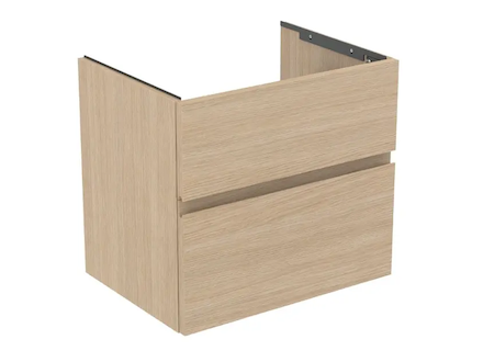 Ideal Standard Finesse - Umyvadlová skříňka, 60x44x55 cm, 2 zásuvky, bílý dub E3386US