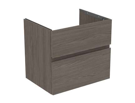Ideal Standard Finesse - Umyvadlová skříňka, 60x44x55 cm, 2 zásuvky, Dark Elm E3386UR