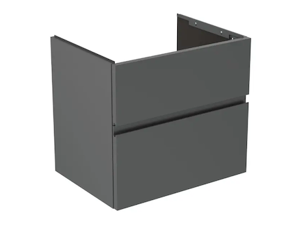 Ideal Standard Finesse - Umyvadlová skříňka, 60x44x55 cm, 2 zásuvky, matný antracit E3386Y2