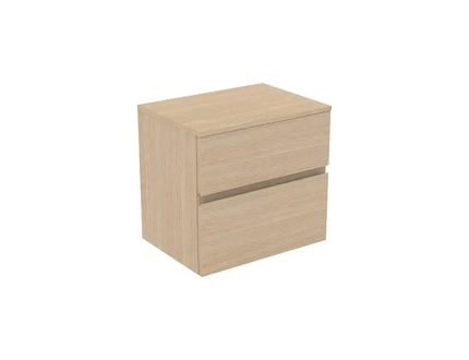 Ideal Standard Finesse - Umyvadlová skříňka, 60x44x56 cm, 2 zásuvky, bílý dub E3422US