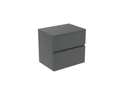 Ideal Standard Finesse - Umyvadlová skříňka, 60x44x56 cm, 2 zásuvky, matný antracit E3422Y2