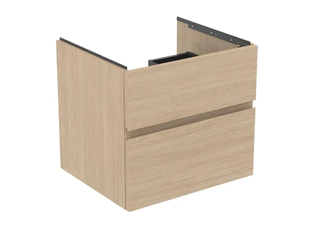 Ideal Standard Finesse - Umyvadlová skříňka, 60x51x55 cm, 2 zásuvky, bílý dub E3395US