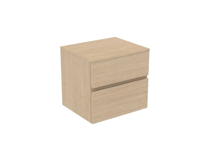 Ideal Standard Finesse - Umyvadlová skříňka, 60x51x56 cm, 2 zásuvky, bílý dub E3433US