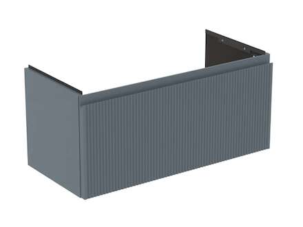 Ideal Standard Finesse - Umyvadlová skříňka, 80x38x37 cm, 1 zásuvka, Ribbed Matt ashblue E3377UQ