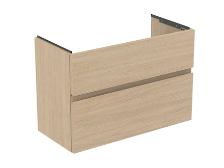 Ideal Standard Finesse - Umyvadlová skříňka, 80x38x55 cm, 2 zásuvky, bílý dub E3380US