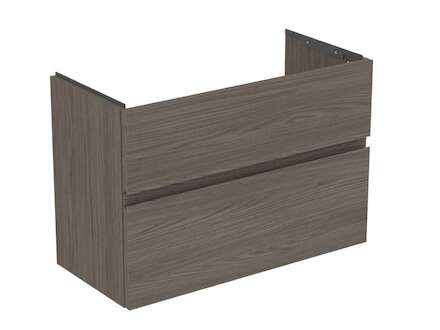Ideal Standard Finesse - Umyvadlová skříňka, 80x38x55 cm, 2 zásuvky, Dark Elm E3380UR
