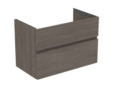 Ideal Standard Finesse - Umyvadlová skříňka, 80x44x55 cm, 2 zásuvky, Dark Elm E3387UR