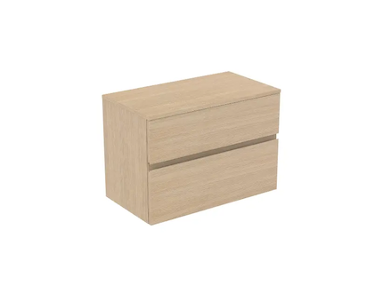 Ideal Standard Finesse - Umyvadlová skříňka, 80x44x56 cm, 2 zásuvky, bílý dub E3423US