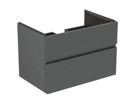 Ideal Standard Finesse - Umyvadlová skříňka, 80x51x55 cm, 2 zásuvky, matný antracit E3396Y2