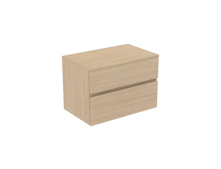 Ideal Standard Finesse - Umyvadlová skříňka, 80x51x56 cm, 2 zásuvky, bílý dub E3434US