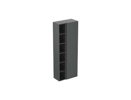 Ideal Standard Finesse - Vysoká skříňka 60x30x160 cm, 1 dvířka, panty vpravo, matný antracit E3442Y2