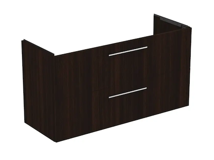 Ideal Standard i.Life A - Umyvadlová skříňka, 120x44x63 cm, 2 zásuvky, kávový dub T5258NW