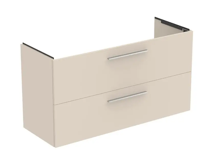 Ideal Standard i.Life A - Umyvadlová skříňka, 120x44x63 cm, 2 zásuvky, matná písková T5258NF