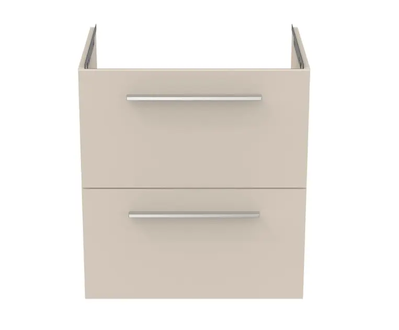 Ideal Standard i.Life A - Umyvadlová skříňka, 58x44x63 cm, 2 zásuvky, matná písková T6850NF