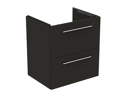 Ideal Standard i.Life A - Umyvadlová skříňka, 58x44x63 cm, 2 zásuvky, matná uhlově šedá T6850NV