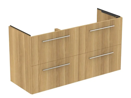 Ideal Standard i.Life A - Umyvadlová skříňka, 63x120x44 cm, 4 zásuvky, přírodní dub T5513NX