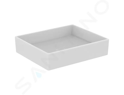 Ideal Standard i.Life B - Umyvadlo na desku 50x42 cm, bez přepadu, bez otvoru na baterii, bílá T573801