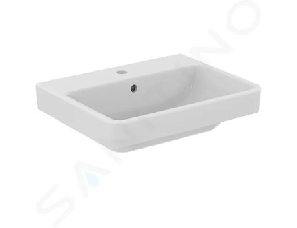 Ideal Standard i.Life B - Umyvadlo nábytkové, 55x44 cm, s přepadem, s otvorem na baterii, bílá T571801