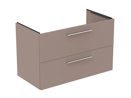 Ideal Standard i.Life B - Umyvadlová skříňka, 100x63x51 cm, 2 zásuvky, levá, matná béžová T5584NH