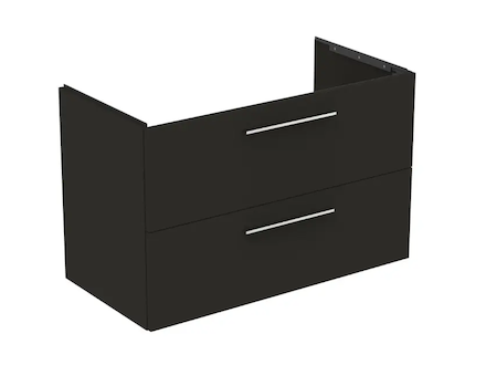 Ideal Standard i.Life B - Umyvadlová skříňka, 100x63x51 cm, 2 zásuvky, levá, matná uhlově šedá T5584NV
