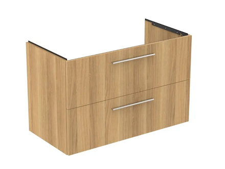 Ideal Standard i.Life B - Umyvadlová skříňka, 100x63x51 cm, 2 zásuvky, levá, přírodní dub T5584NX