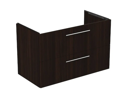 Ideal Standard i.Life B - Umyvadlová skříňka, 100x63x51 cm, 2 zásuvky, pravá, kávový dub T5585NW