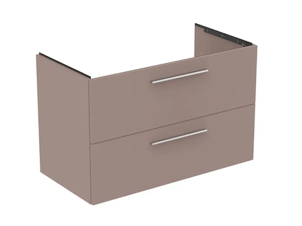Ideal Standard i.Life B - Umyvadlová skříňka, 100x63x51 cm, 2 zásuvky, pravá, matná béžová T5585NH