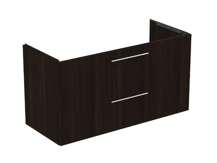 Ideal Standard i.Life B - Umyvadlová skříňka, 120x63x51 cm, 2 zásuvky, levá, kávový dub T5586NW