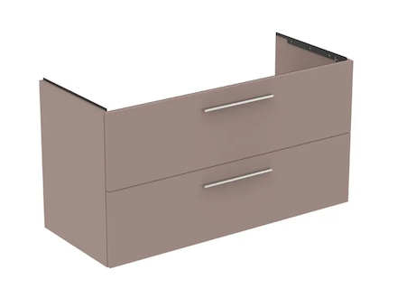 Ideal Standard i.Life B - Umyvadlová skříňka, 120x63x51 cm, 2 zásuvky, levá, matná béžová T5586NH