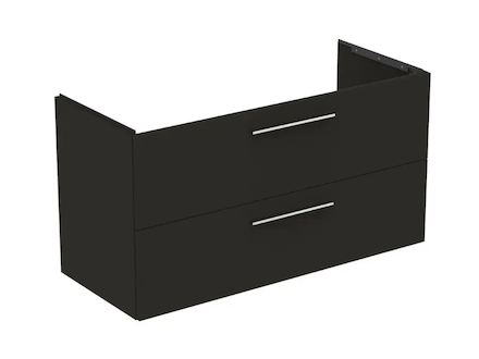 Ideal Standard i.Life B - Umyvadlová skříňka, 120x63x51 cm, 2 zásuvky, levá, matná uhlově šedá T5586NV