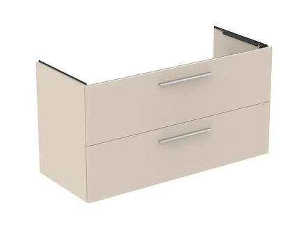 Ideal Standard i.Life B - Umyvadlová skříňka, 120x63x51 cm, 2 zásuvky, matná písková T5514NF