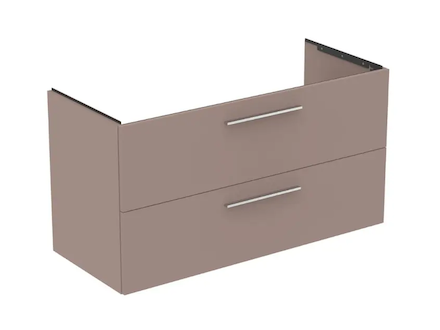 Ideal Standard i.Life B - Umyvadlová skříňka, 120x63x51 cm, 2 zásuvky, pravá, matná béžová T5587NH