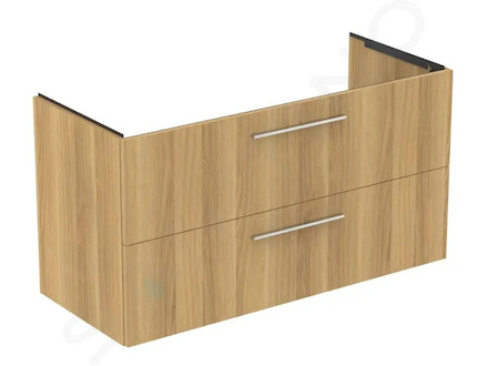 Ideal Standard i.Life B - Umyvadlová skříňka, 63x120x51 cm, 2 zásuvky, přírodní dub T5514NX