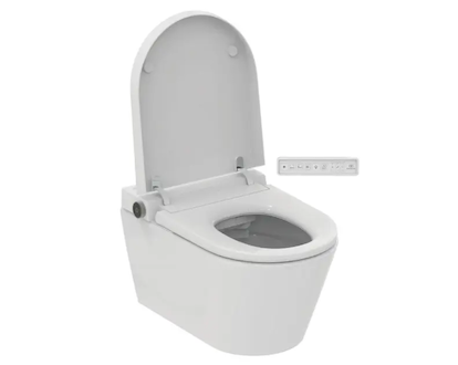 Ideal Standard i.life E - Elektronický bidet s keramikou, závěsný, SoftClose, RimLS+, bílá K875501