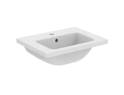 Ideal Standard i.Life S - Umyvadlo nábytkové 51x39x18 cm, s přepadem, otvor pro baterii, bílá T459101