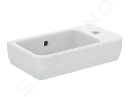 Ideal Standard i.Life S - Umývátko 45x25 cm, s přepadem, otvor pro baterii vpravo, bílá T458601