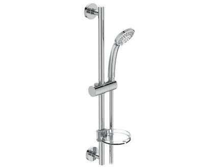 Ideal Standard Idealrain - Set sprchové hlavice 100, 1 proud, tyče a hadice, chrom B9414AA