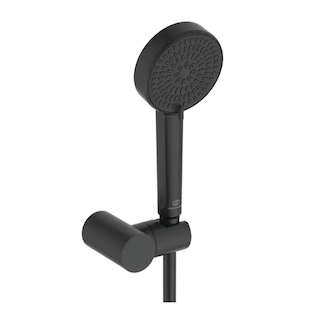 Ideal Standard Idealrain - Set sprchové hlavice, držáku a hadice, 2 proudy, hedvábná černá BE153XG