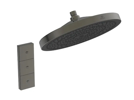 Ideal Standard Idealrain Solos - Hlavová sprcha, průměr 30 cm, 3 proudy, Magnetic Grey A7889A5