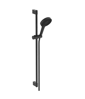 Ideal Standard Idealrain Solos - Set sprchové hlavice, tyče a hadice, 3 proudy, EcoFlow, hedvábná černá A7898XG