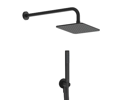 Ideal Standard Idealrain - Sprchový set bez baterie, 20x20 cm, matná černá BD781XG
