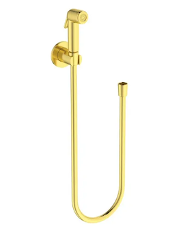 Ideal Standard Idealspray - Bidetová sprška s držákem a hadicí, kartáčované zlato B0595A2