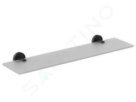 Ideal Standard IOM - Polička, délka 52 cm, černá/satinované sklo A9124XG